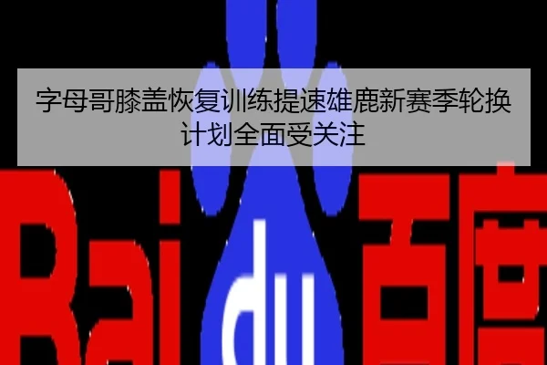字母哥膝盖恢复训练提速雄鹿新赛季轮换计划全面受关注